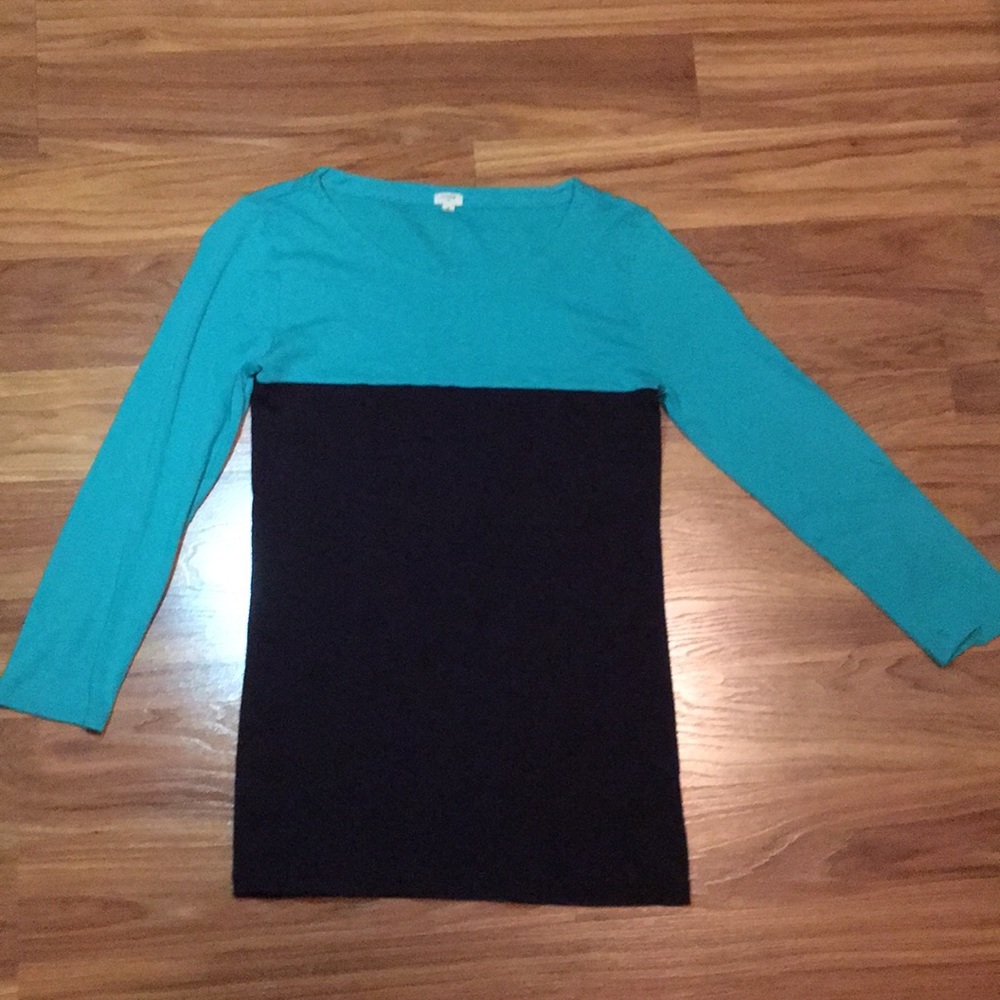 J. Crew mid-sleeve shirt